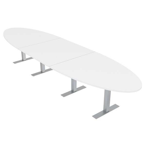 45 in W, 165.75 in L, 29 in H, Engineered Wood Top, White